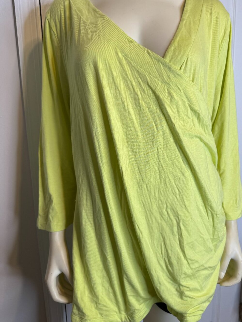 Soft Surroundings Plus Size 3X Neon Green shirt